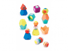 Komplet senzoričnih igrač Infantino Žogice, kocke in lončki