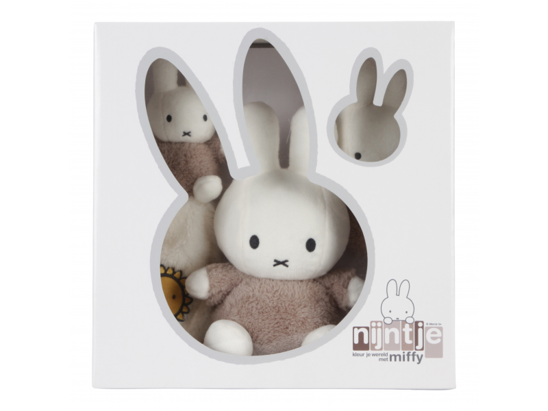 Little Dutch Darčekový set králiček Miffy Fluffy Taupe