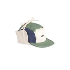 KiETLA LION šiltovka s UV ochranou a ochranou krku 48-52 cm (Green Blue)