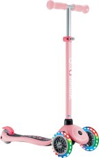Globber detská trojkolesová kolobežka - Primo Lights V2 - Svietiace Kolieska - Pastel Pink
