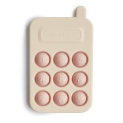 Mushie silikónová hračka pop-it Phone (Blush)