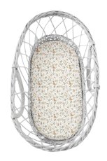Sleepee We Care Prostěradlo do kočárku, košíku a kolébky Ivory Forest