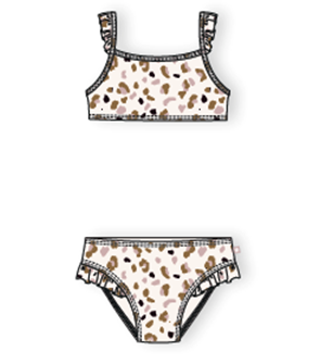 Swim Essentials Bikiny s UPF 50+ Leopard béžový - Veľkosť: 86/92