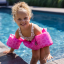 Swim Essentials Plovací vesta s rukávky Leopard růžový 2–6 let