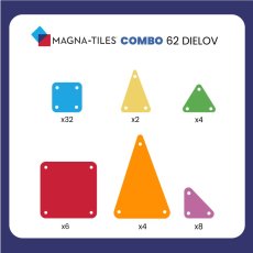 Magna-Tiles Magnetická stavebnica Combo 62 dielov