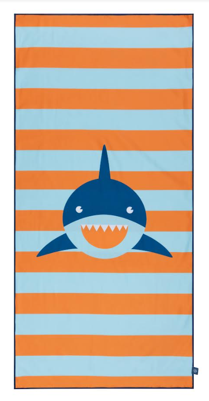 Swim Essentials Plážový ručník z mikrovlákna 135 x 65 cm Žralok