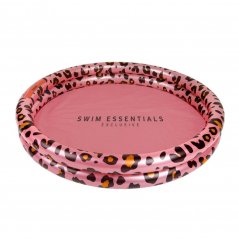 Swim Essentials Napihljiv bazen za otroke Leopard roza 100 cm