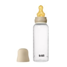 BIBS nočná antikoliková fľaša s kaučukovým cumlíkom 270ml (Vanilla)