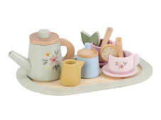 Little Dutch Čajový set drevený s kvetinovou potlačou