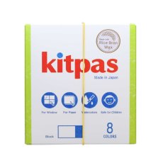 Kitpas Block voskové pastelky na sklo a papier 8ks (Hranaté)