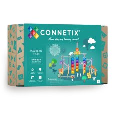 Connetix Magnetická stavebnica Rainbow Ball Run Pack 92 ks