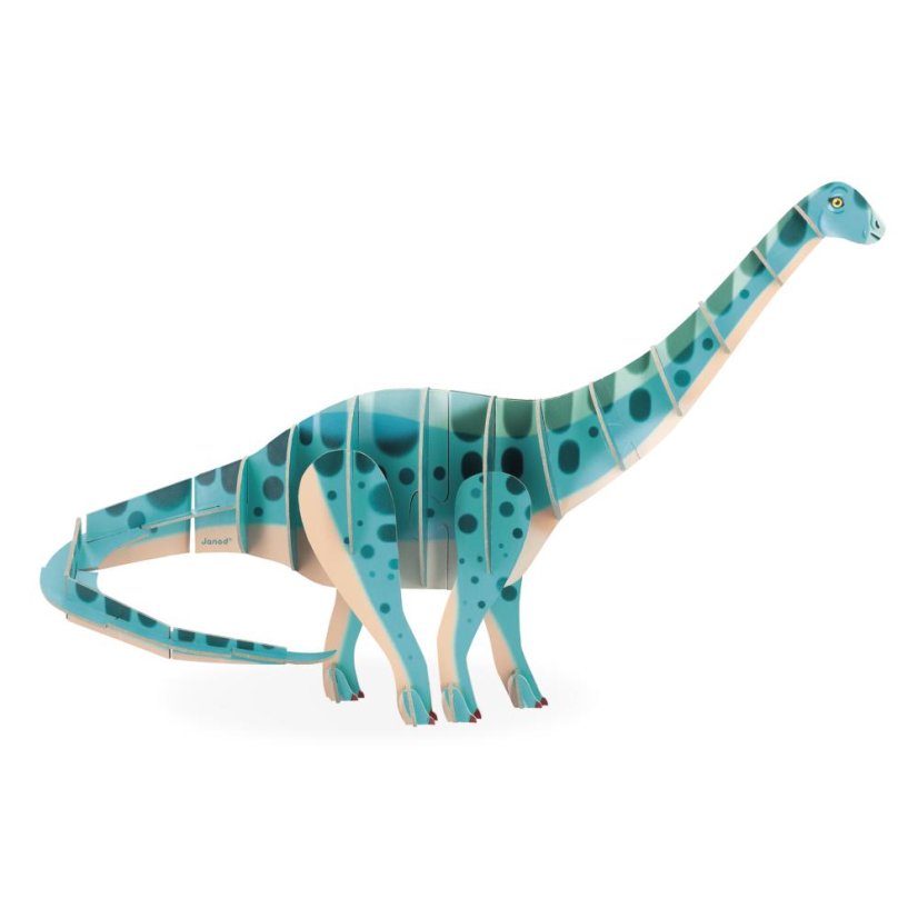 Janod Lesena 3D sestavljanka Dinosaurus Diplodocus Dino 42 kosov