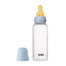 BIBS antikoliková fľaša s kaučukovým cumlíkom 270ml (Baby Blue)