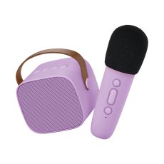 Lalarma Bluetooth Karaoke set mikrofón a reproduktor Fialový