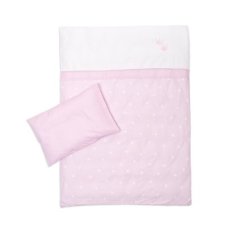 TRÄUMELAND obliečky do kolísky 80/80 + 35/40 Krone rosa