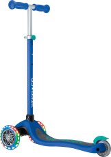 Globber detská trojkolesová kolobežka - Primo Lights V2 - Svietiace Kolieska - Navy Blue