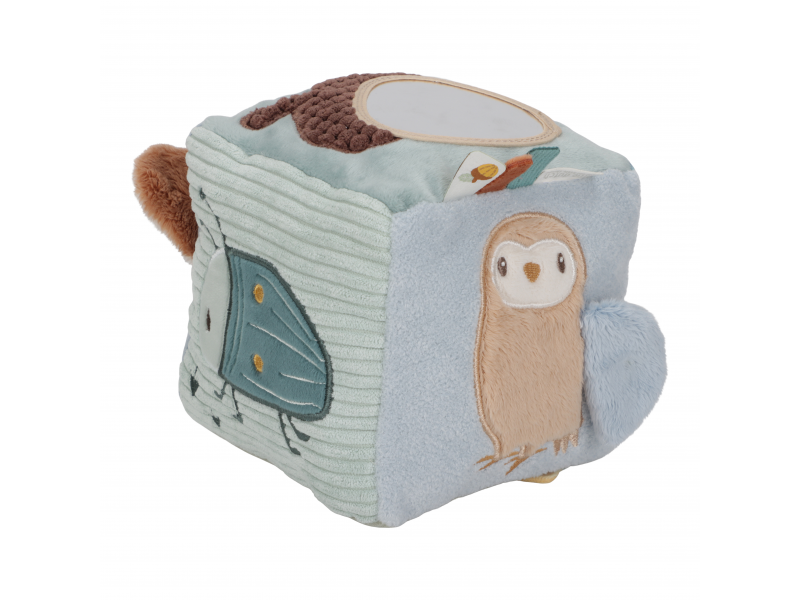 Little Dutch Kocka textilná s aktivitami Forest Friends