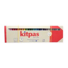 Kitpas voskové pastelky na sklo a papier (24 ks)