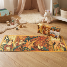 Djeco Puzzle Galéria Záhrada s jednorožcom 500 ks