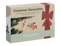 Little Dutch Vánoční ozdoby dřevěné 10 ks