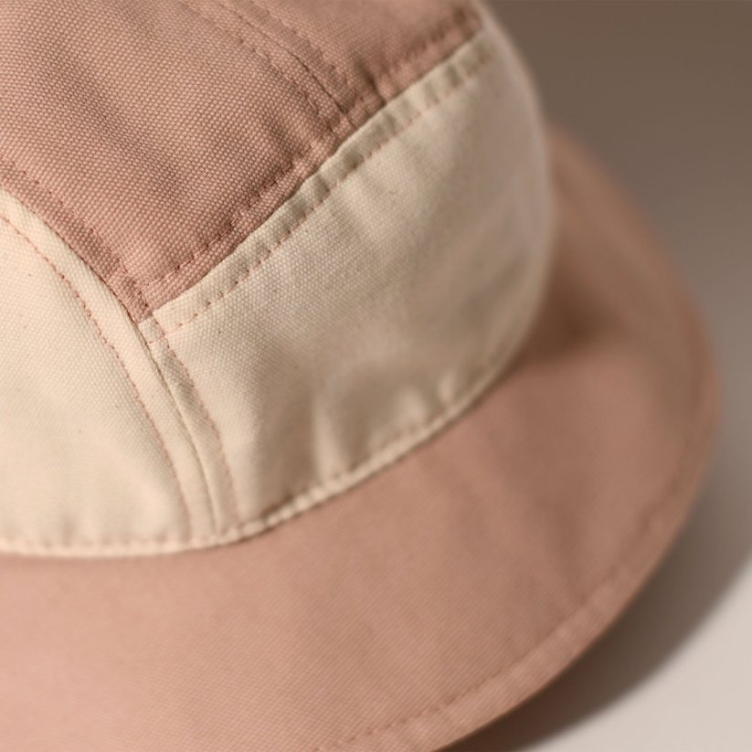 KiETLA klobúčik s UV ochranou 0-1 rok (Green / Natural / Pink)