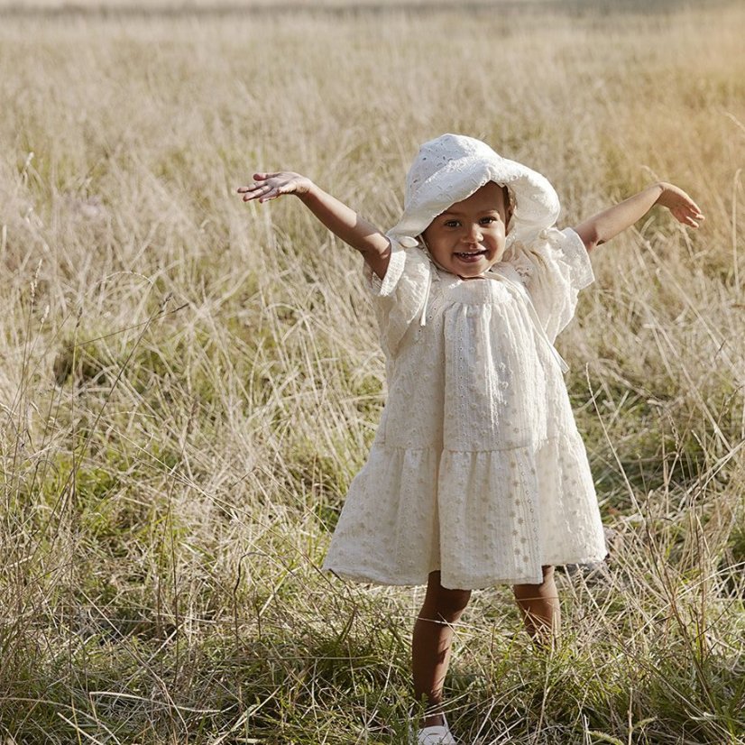 Elodie Details Detský klobúk proti slnku Sun Hat - Embroidery Anglaise - Vek: 2 - 3 roky