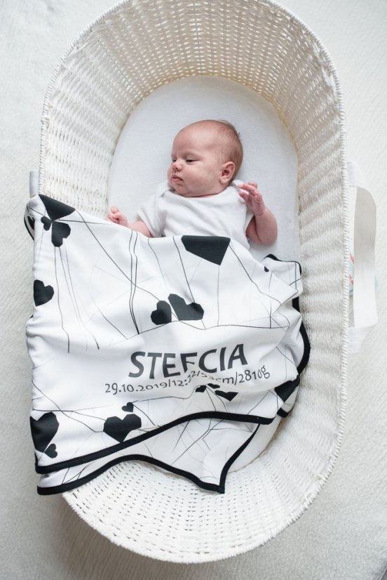 Ahojbaby Mojžišov košík pre bábätko Paper Dream white bez matraca