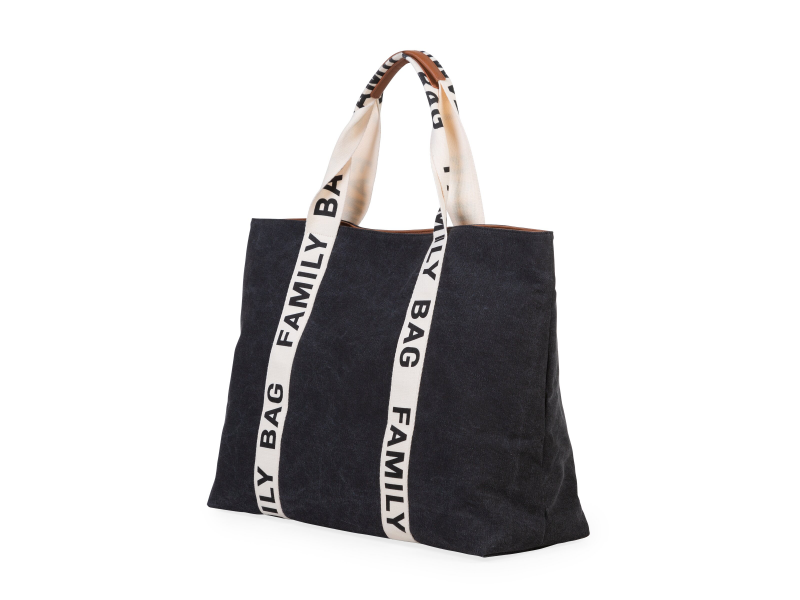 Childhome Cestovná taška Family Bag Canvas Black