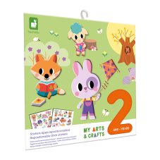 Janod My arts&crafts Kreativní sada Přelepovatelné samolepky Zvířátka od 2 let
