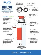 Pura steklenica iz nerjavečega jekla s športnim pokrovčkom 850ml (zelena)