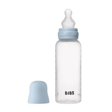 BIBS antikolikové láhve se silikonovou savičkou 270 ml (Baby Blue)
