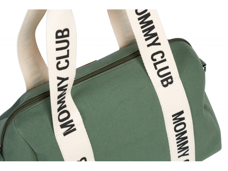 Childhome Torba za previjanje Mommy Club Signature Canvas Green