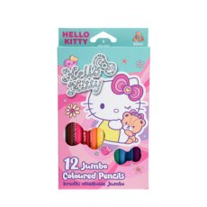 Coolpack Trojhranné Jumbo pastelky Hello Kitty Pastel Pink 12 ks