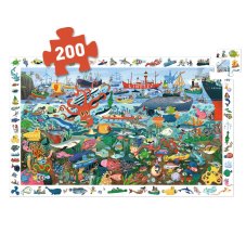 Djeco Objavovacie puzzle Tajomstvá mora 200 ks