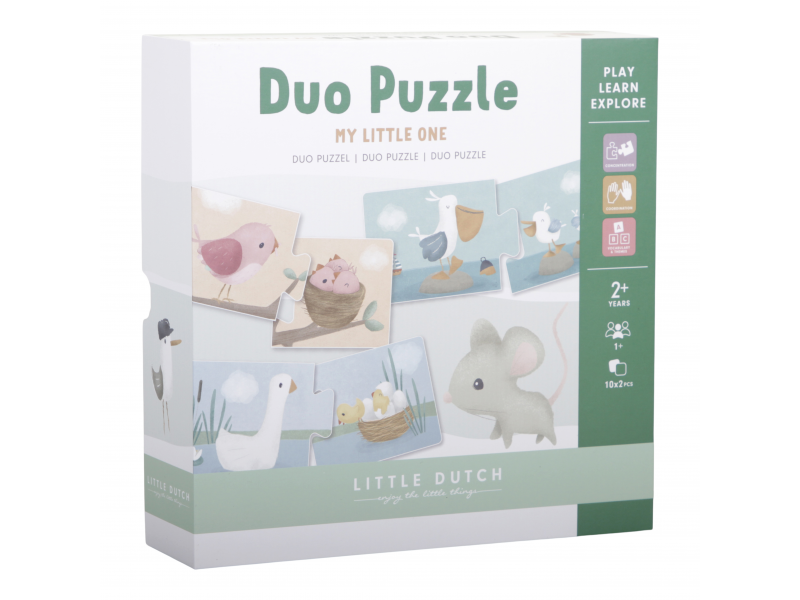 Little Dutch Duo puzzle Květiny a motýli