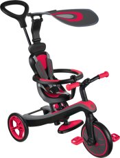 Globber Detská Trojkolka 4v1 - New Red