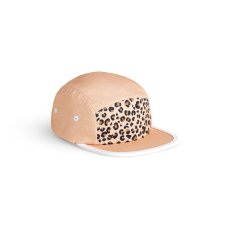 KiETLA Leopardí čepice s UV ochranou 0-2 roky (Apricot Leopard)