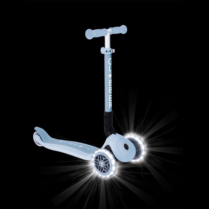 Globber kolobežka Junior Foldable lights Ecologic - Blueberry