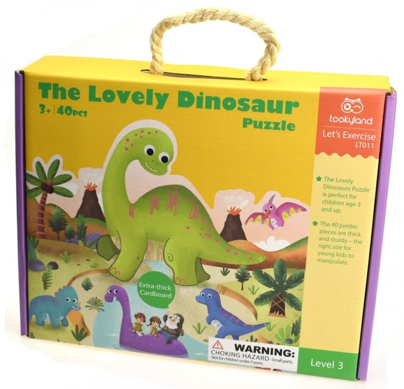 Tookyland v obliki dinozavra Puzzle 40 kosov