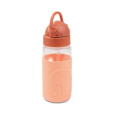Easy-grip fľaša so slamkou Elphee - papaya