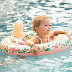 Swim Essentials Nafukovacie koleso pre bábätká Kvety