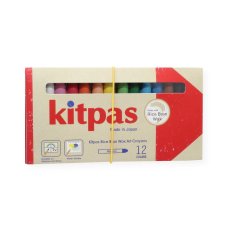 Kitpas voskové pastelky na sklo a papier (12 ks)