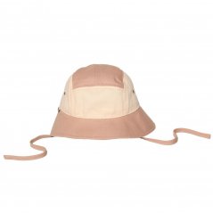KiETLA klobouček s UV ochranou 0-1 rok (Natural / Pink)
