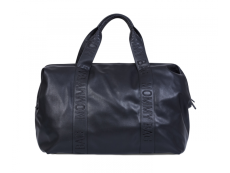 Childhome přebalovací taška Mommy Bag Signature Vegan Leather Black
