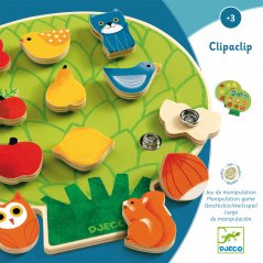 DJECO Clipaclip: Drevená edukatívna hra