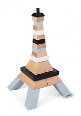 Janod Dřevěná stavebnice Eiffelova věž 21 ks