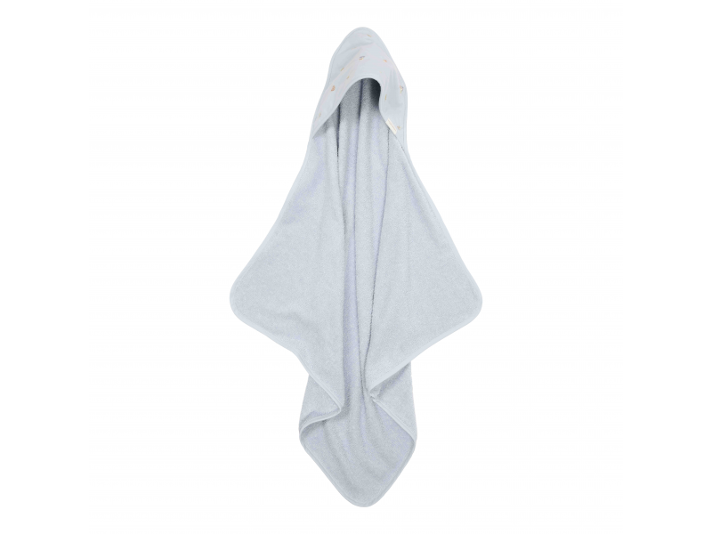 Little Dutch Osuška s kapucňou 100x100 cm Forest Friends Blue