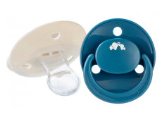 Bebeconfort Cumlík silikónový symetrický Eco 2ks 0m+ Sand/Blue
