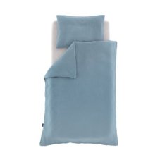 TRÄUMELAND obliečky Musselin 100/135 + 40/60 Jeansblau