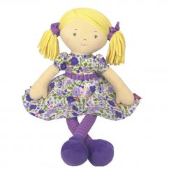 Bonikka Dames látková panenka (Peggy – fialové šaty)